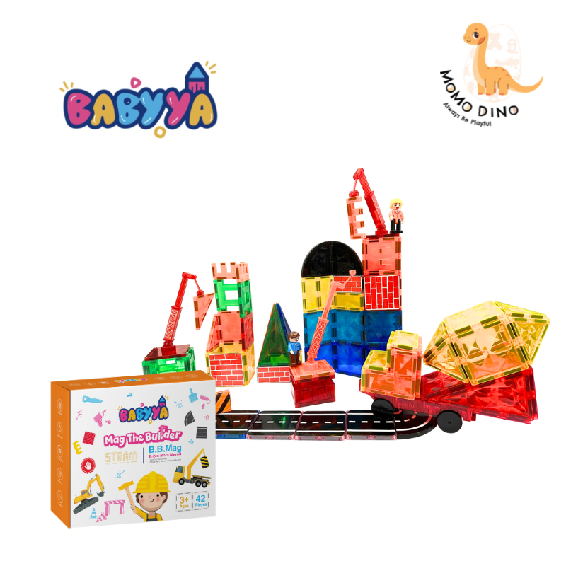 BaByYa B.B.Mag | Mag-The-Builder 42 Pcs with Stickers