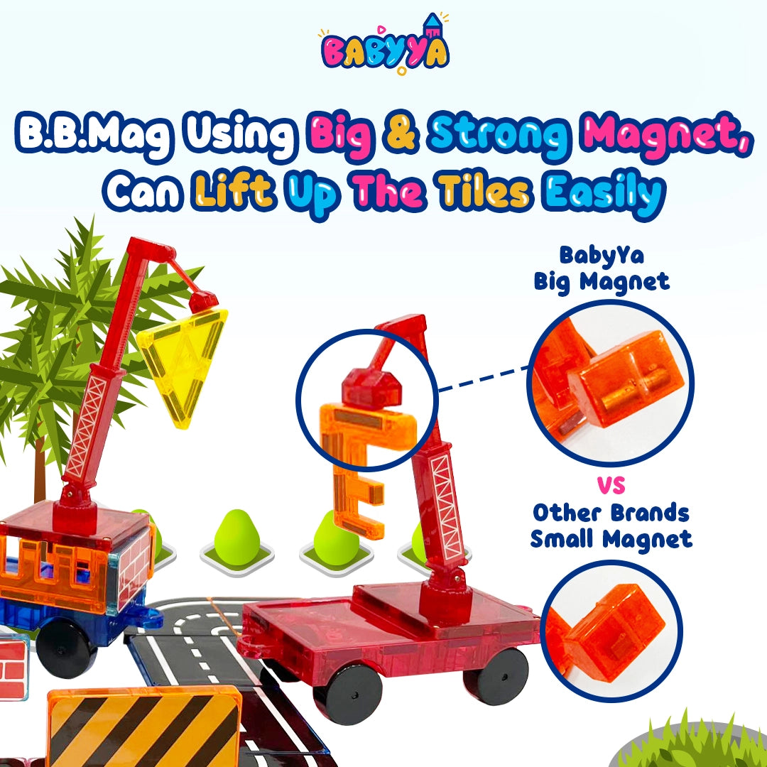 BaByYa B.B.Mag | Mag-The-Builder 42 Pcs with Stickers