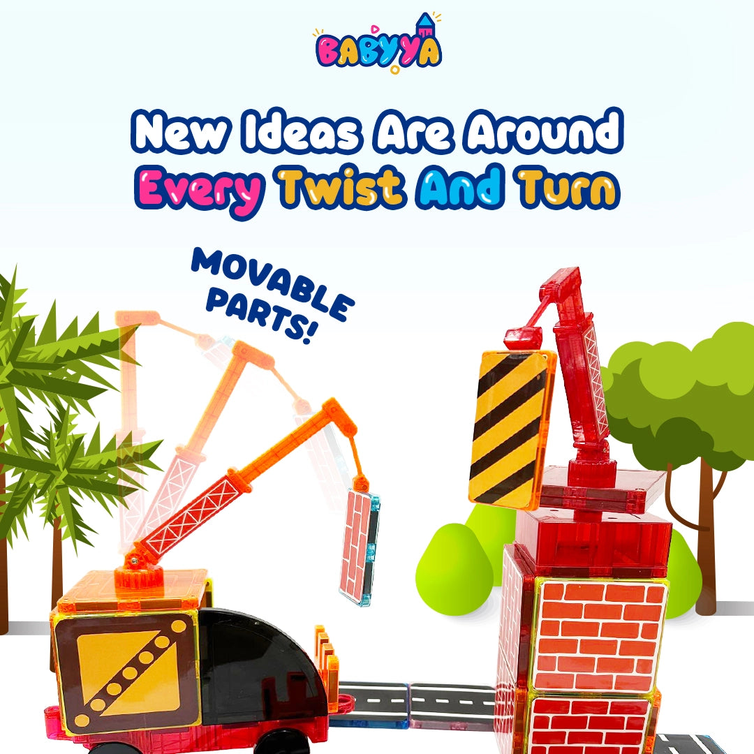 BaByYa B.B.Mag | Mag-The-Builder 42 Pcs with Stickers