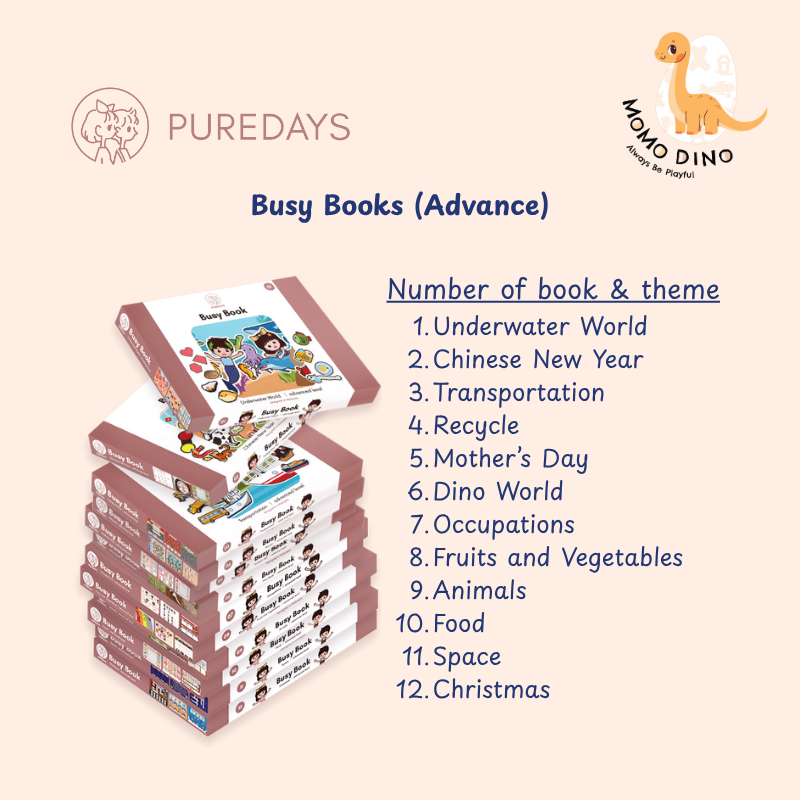 PureDays Advance Level Busy Books | 12 Interactive Theme