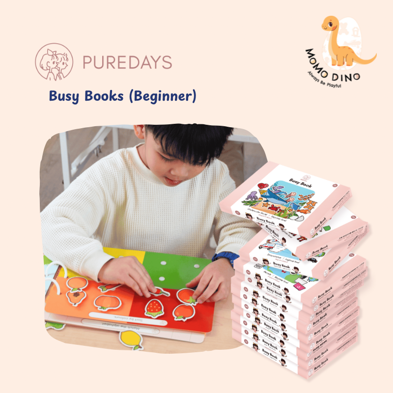 🎁 PureDays Beginner Level Busy Books | 12 Interactive Themes (100% off)