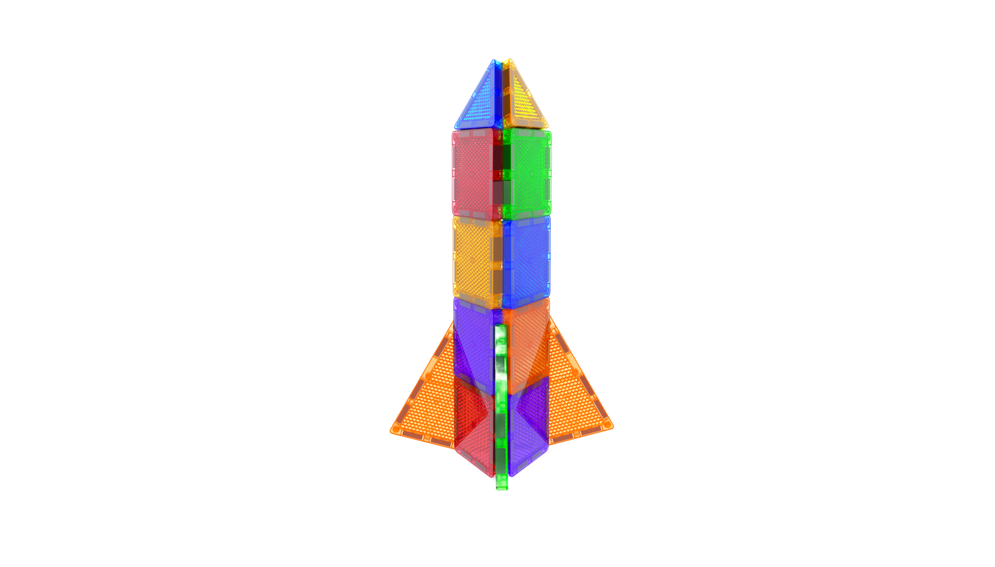 BabyYa B.B Mag | Mini Magnetic Tiles 32 pcs - Travel Friendly & Screen-free Toy